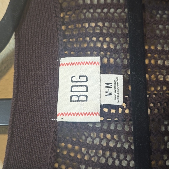 NWOT Men's BDG Urban Outfitters Beach Open Knit Sweater in Medium - Picture 4 of 9